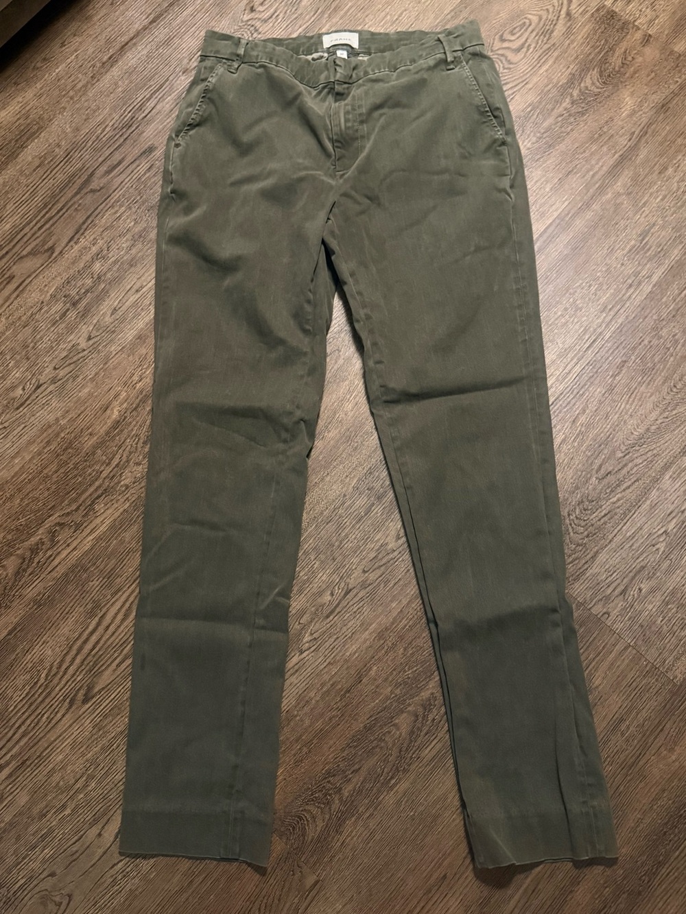 Mens FRAME Pants Dark Olive Green